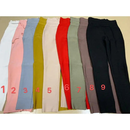 New Summer Bandage Pants 2020: Sexy High-Waist Pencil Stretch Trousers for Women – 9 Colors Fashion Streetwear