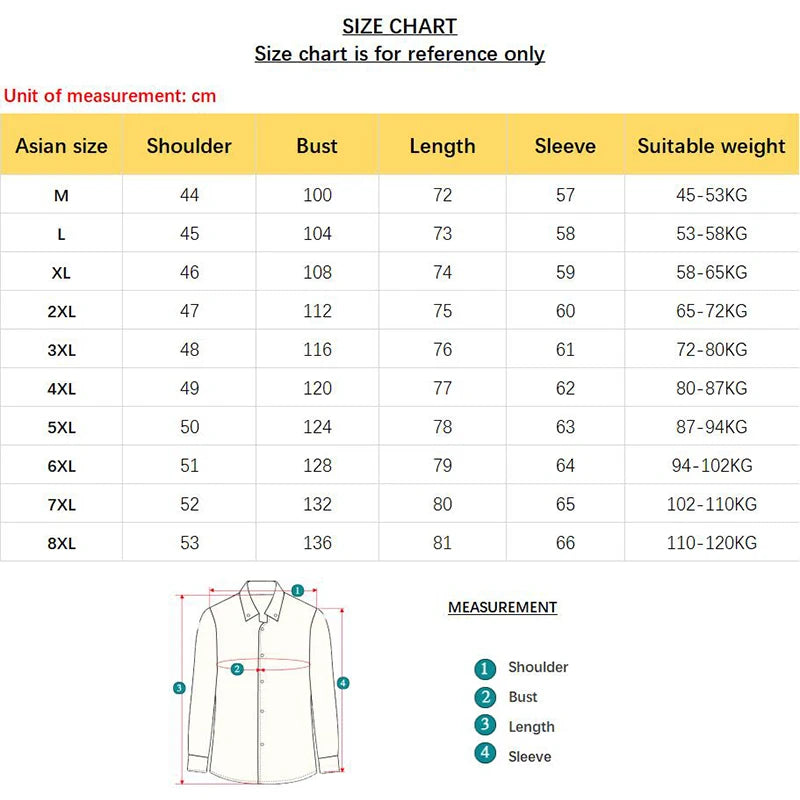 New Plus Size 8XL Men Solid Color Business Shirt Long Sleeve Shirt Fashion Classic Basic Casual Slim White Spring Autumn