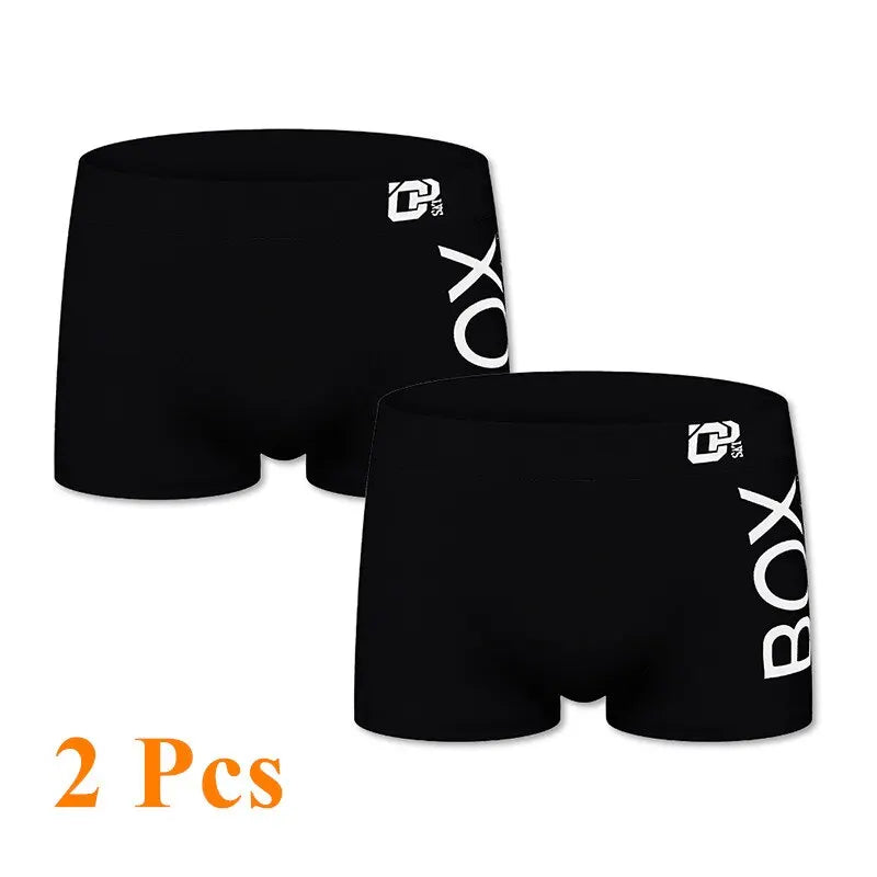 ORLVS Mens Boxer Sexy Underwear Soft Long Boxershorts Cotton Soft Underpants Male Panties 3D Pouch Shorts Under Wear Pants Short