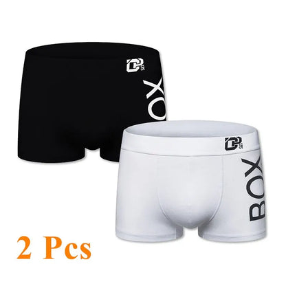 ORLVS Mens Boxer Sexy Underwear Soft Long Boxershorts Cotton Soft Underpants Male Panties 3D Pouch Shorts Under Wear Pants Short