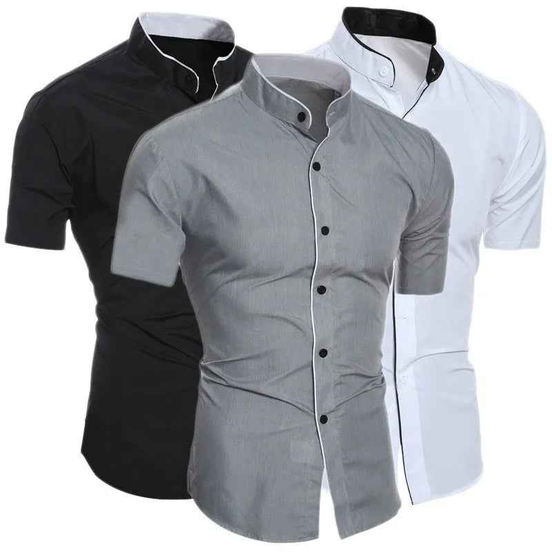 Effortless Casual Style: Men’s Cotton and Polyester Blend Shirt