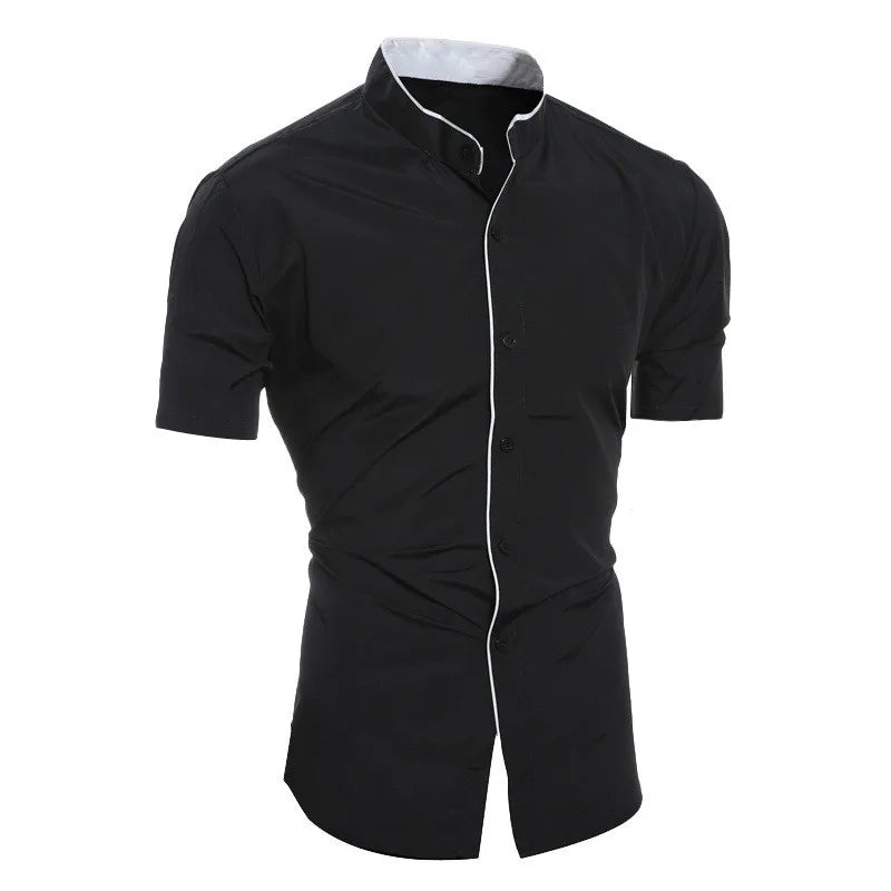 Effortless Casual Style: Men’s Cotton and Polyester Blend Shirt